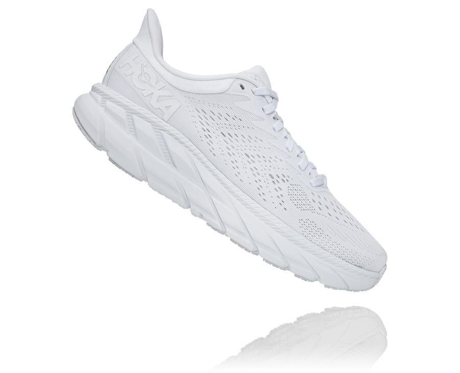 Hoka One One Clifton 7 Löparskor Dam - Vita - ZUQPJ-5643